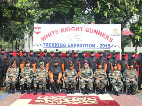 military personnel depart for trekking in the Pir Panjal
