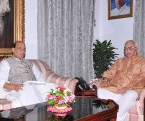 Rajnath Singh meets to Up governor over report on Muzaffarnagar riots.