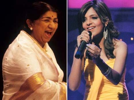 Sugandha Mishra in her lata mangeshkar avtaar