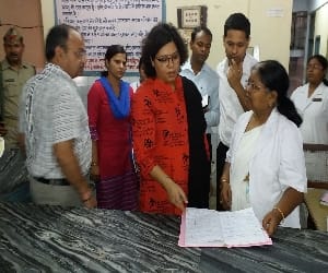 DM of the district hospital In the raid, created a stir