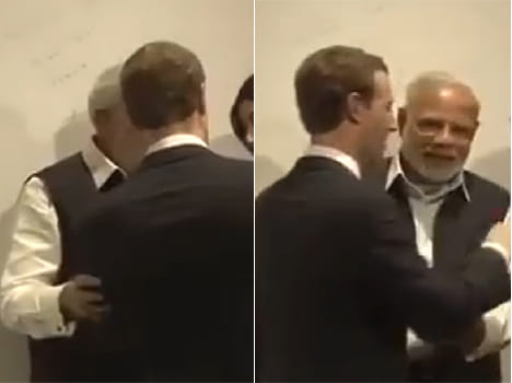 when mark zuckerberg came between Narendra modi and camera - Modi US Trip 2015