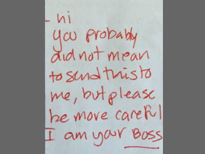 girl sends intimate pictures to boss by mistake