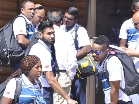 IND vs SA: south africa arrived at dharamshala.