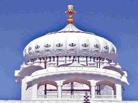 golden kalash at tower of Gurdwara Guru Ka Taal 