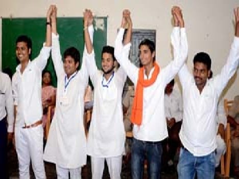 God moved Akhilesh Singh Yadav , president , Priyanshu Singh General Secretary
