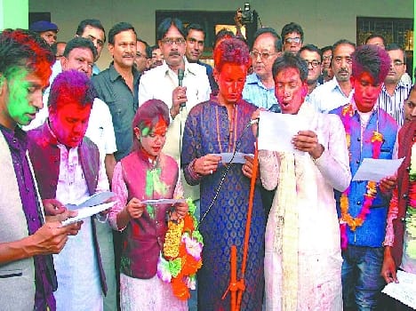 Dhami became president of Student Pithoragarh