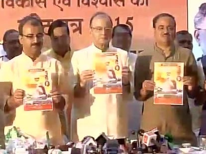 BJP released vision document for bihar election