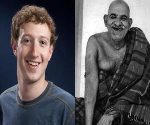 facebook CEO Mark zukerberg in neem karoli baba Ashram.