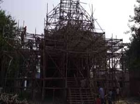 Gopiganj look at the Dussehra Akshrdhar temple