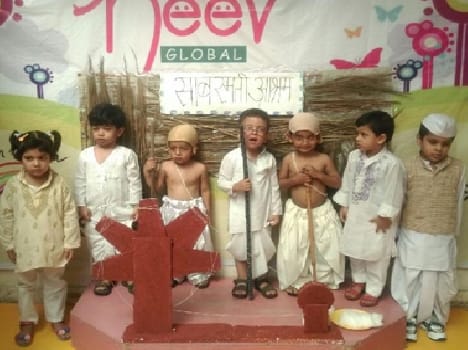Gandhi Jayanti Celebrate Children