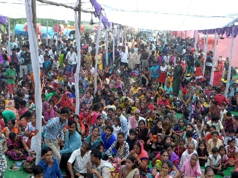Jain pilgrims descended Chandravadh Fair