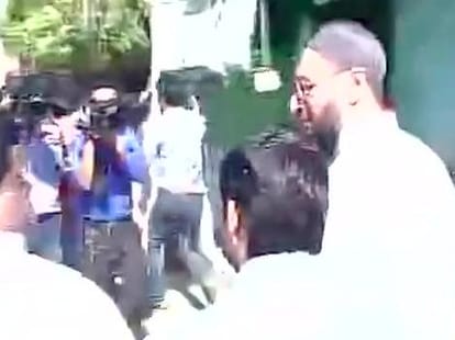 Owaisi reaches dadri meets ikhlakh's family member
