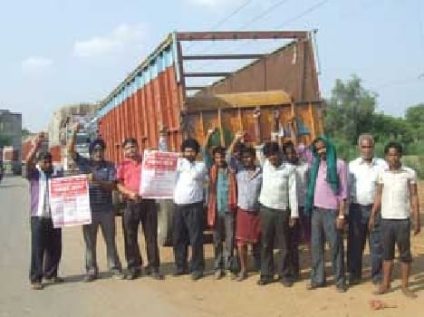 Truck owner strike continue