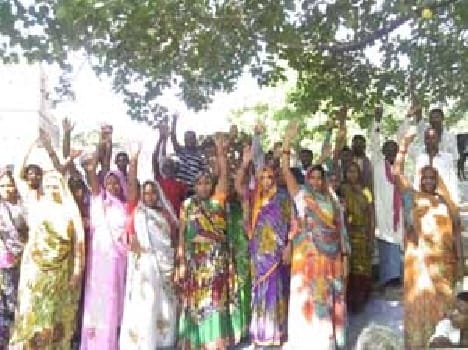 agitation For polling booth 