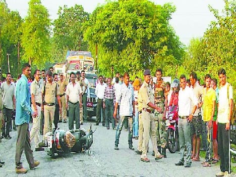 Military death in a road accident