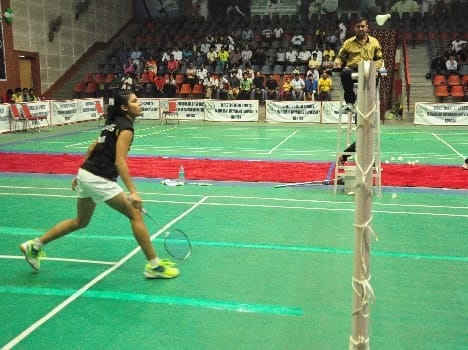 du women team wins badminton match