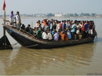 So, Ganga will submerge this village before next election