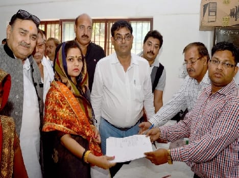 nomination filing for panchayat poll in mathura