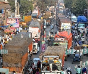 heavy road jam due to nomination. 