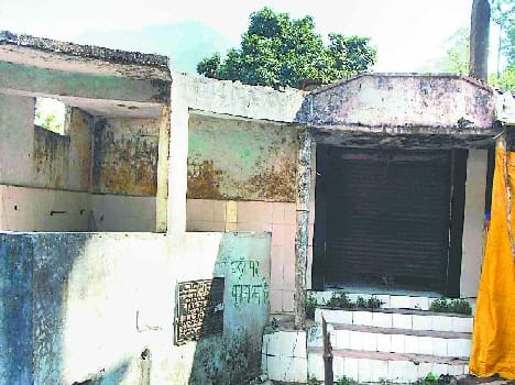 Purnagiri mother's toilet shrine