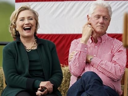 Bill Clinton fan of Hillary