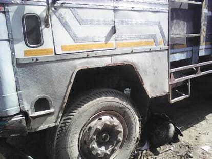 brutal accident in haryana, 4 man killed