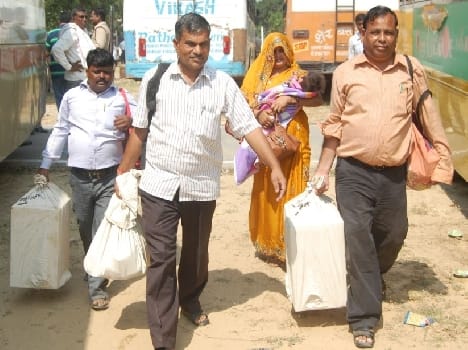 The first phase of polling today