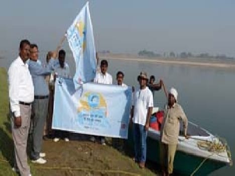 Hamirpur found 58 dolphins in the river between Allahabad