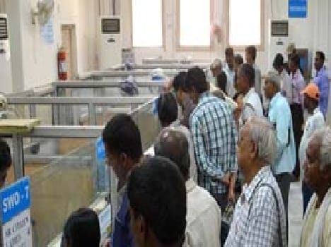 SBI opened additional counters for Pensioners