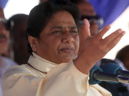 Mayawati speaks on Modi in press confrence in lucknow
