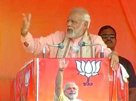 Prime Minister narendra modi in bihar's sasaram during bihar election