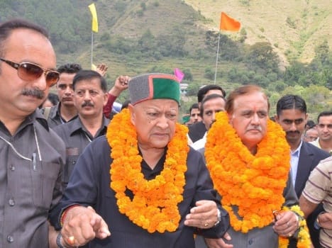 cm virbhadra singh targets pk dhumal.