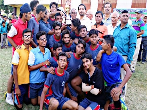 Scindia School, won the soccer competition