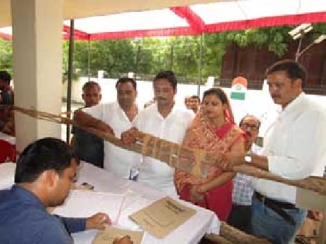445 Area panchayat member constituencies enrollment by 2287