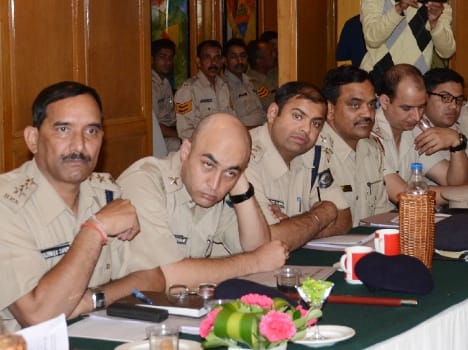 Monthly crime review meeting of police in shimla.