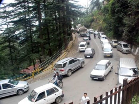 traffic jam in khajiyar