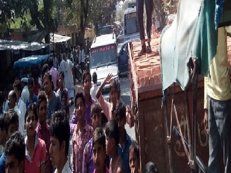 disabled beaten by culprits, peoples jam road