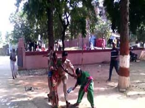 Dalit family self-immolation attempt by police