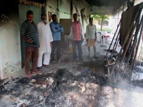 Short circuit in the carpet factory fire