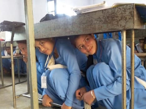 Mockdril at Manali school