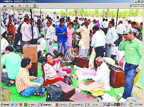 Polling booths parties arrived