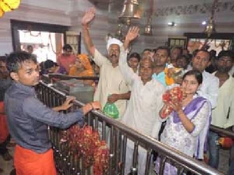 Serawali Devi temple were filled with the Jaykare