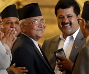 How much change Nepal in leadership of Oli