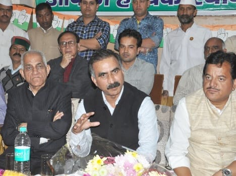 congress candidates in panchayat elections.