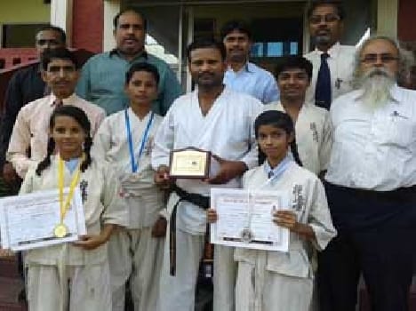Karate's first students honored