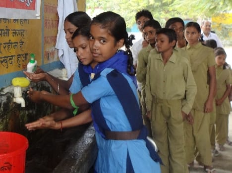 Global Hand Washing Day celebrated by children