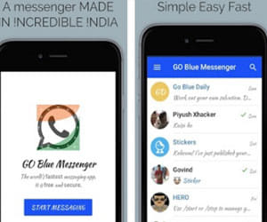 indian students made go blue messenger