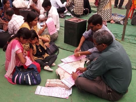 The balloting today among promptness