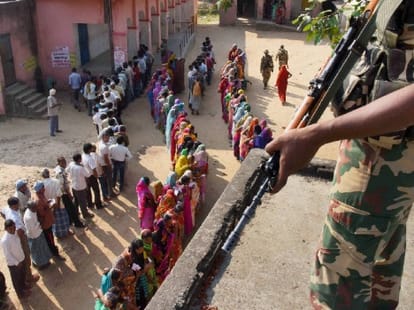 bihar: 55 percent polling in second phase