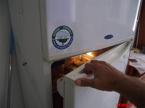 sweeper touched the fridge, officer fired him